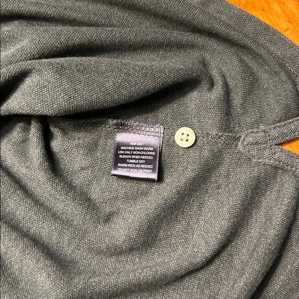 St Johns Bay Preppy‎ Polo Shirt Athleisure Charcoal Gray Heather Short Sleeve